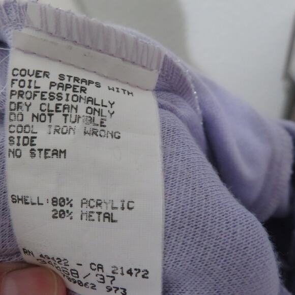 Jessica McClintock Gunne Sax 10 Light Purple Shimmer Dress Vintage - Picture 8 of 8